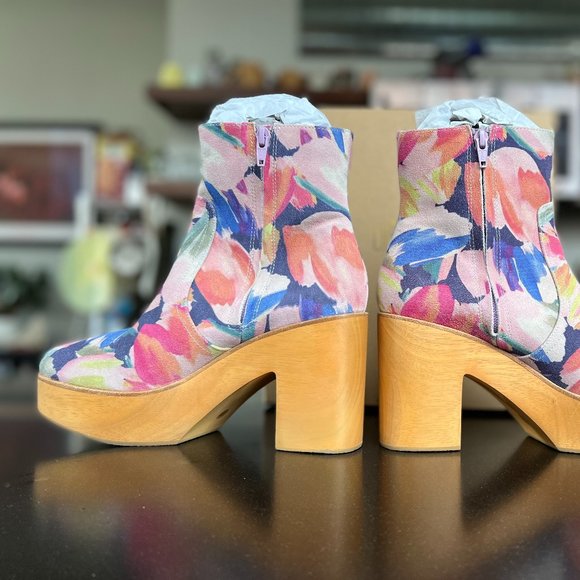 Charlotte Stone Shoes - Charlotte Stone Paz Boots - Floral Suede Upper